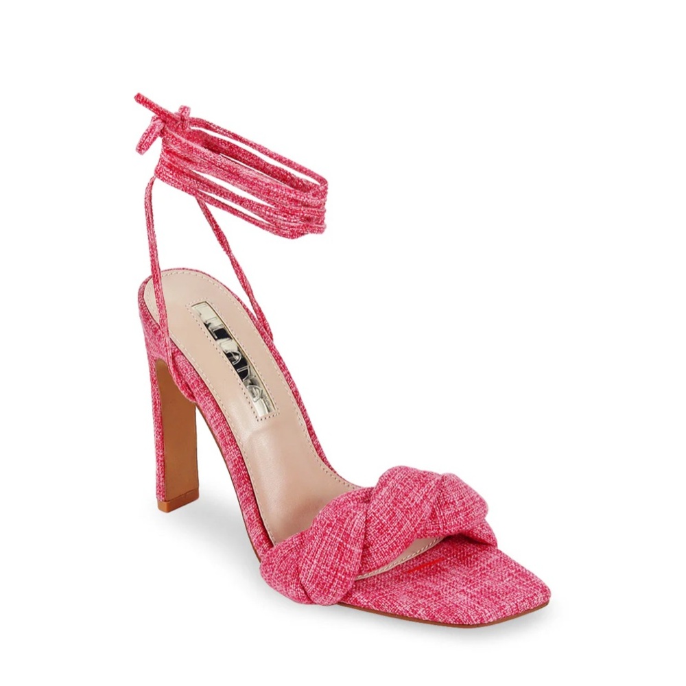 Liliana Pink Strappy Heels Size 7